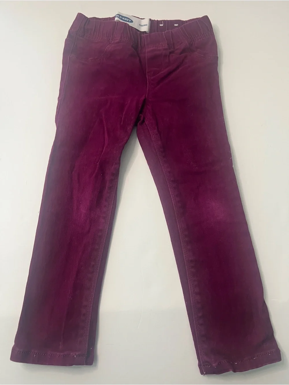 Girls 3T Old Navy burgundy/Wine colored jeggings
